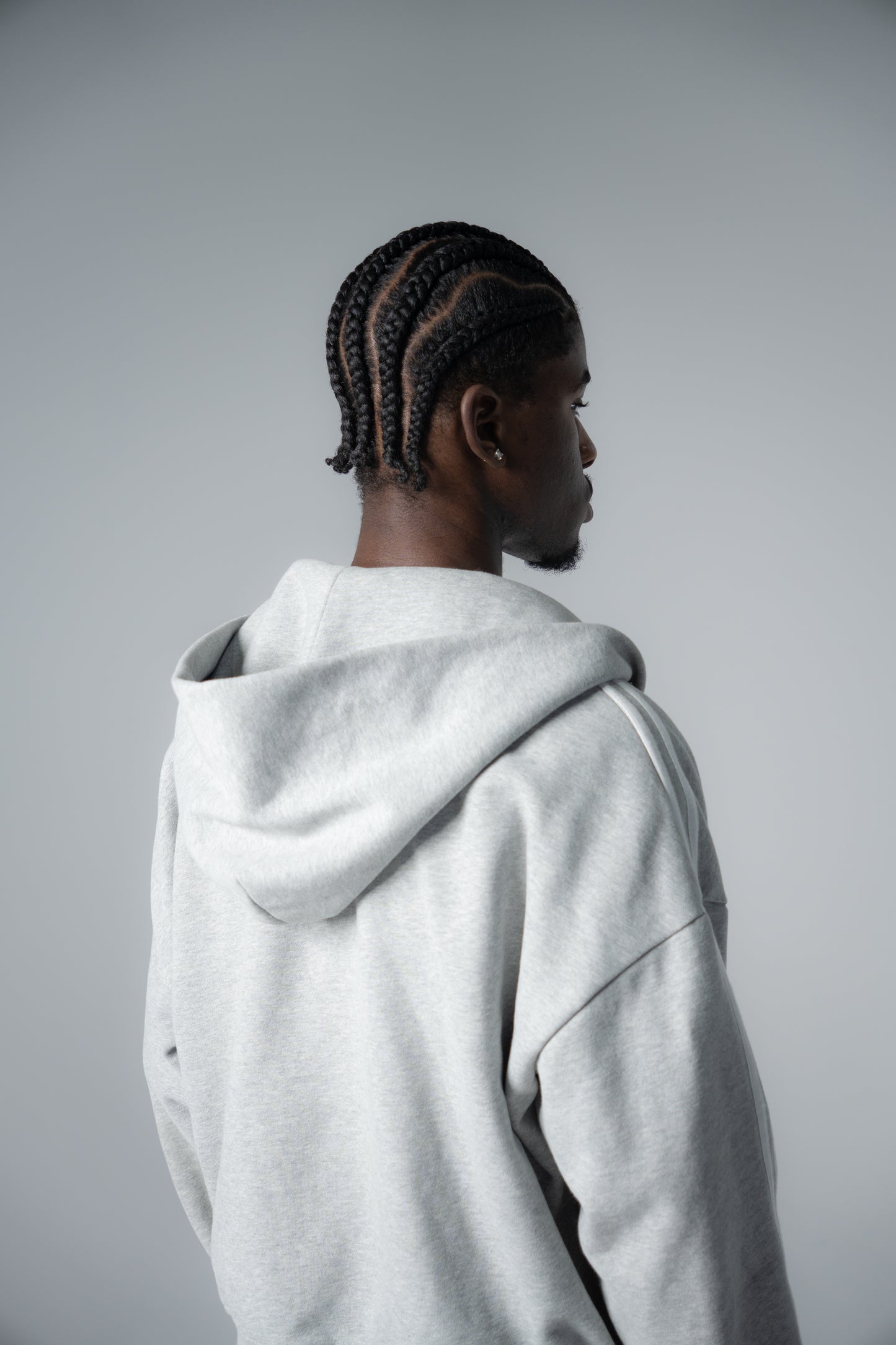 "GREY" Psalm Logo Zip Jacket