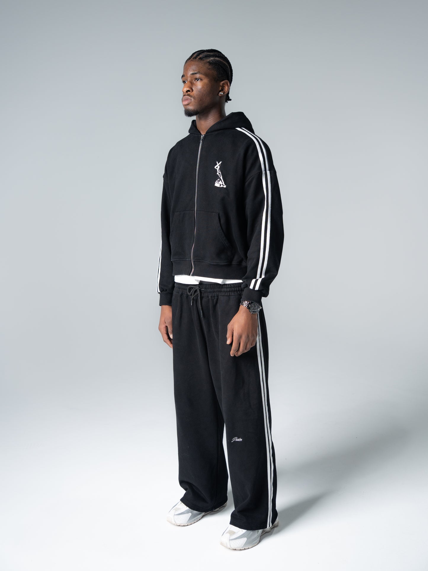 "BLACK" Psalm Track Pants