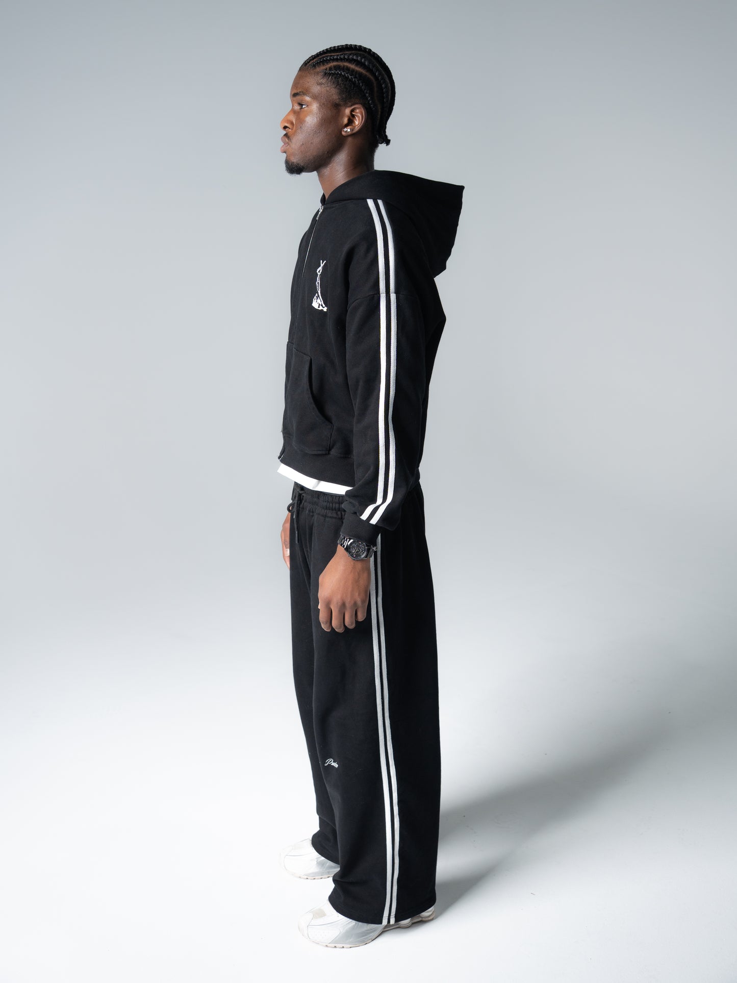 "BLACK" Psalm Logo Zip Jacket