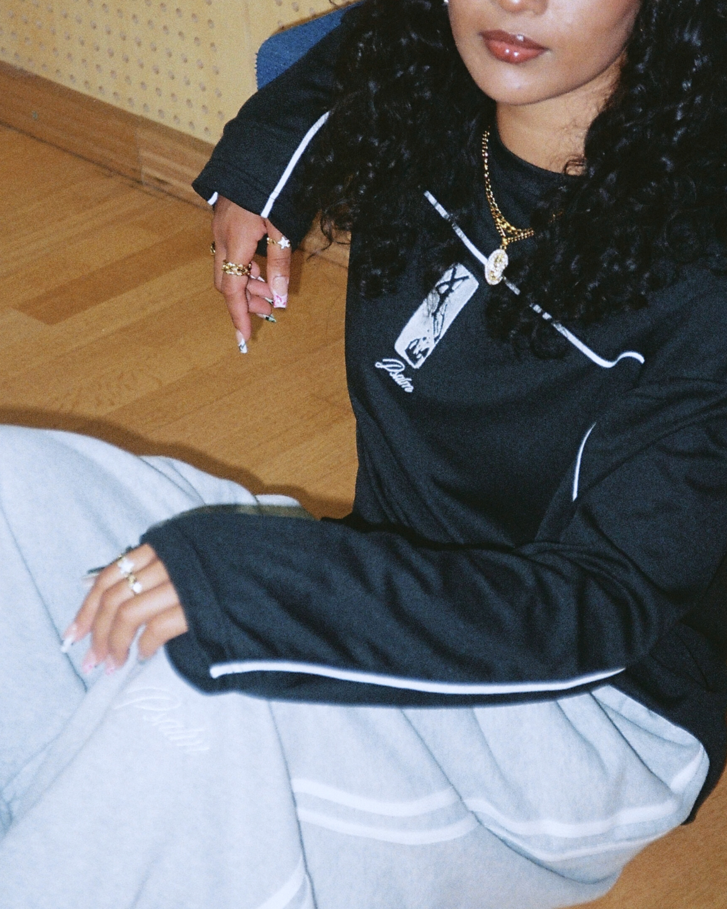 MESH LONGSLEEVES - BLACK
