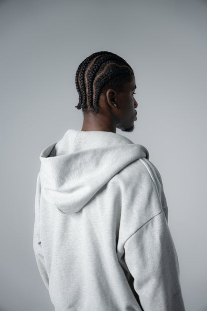 "GREY" Psalm Logo Zip Jacket