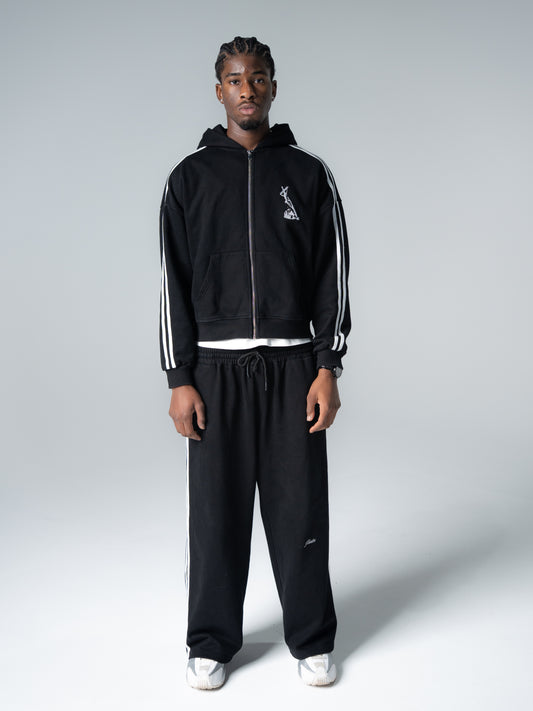 "BLACK" Psalm Logo Zip Jacket