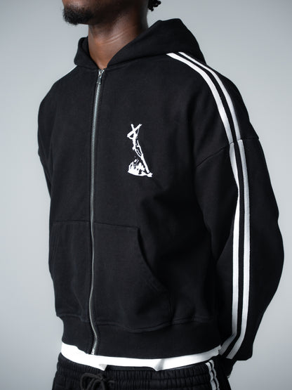 "BLACK" Psalm Logo Zip Jacket