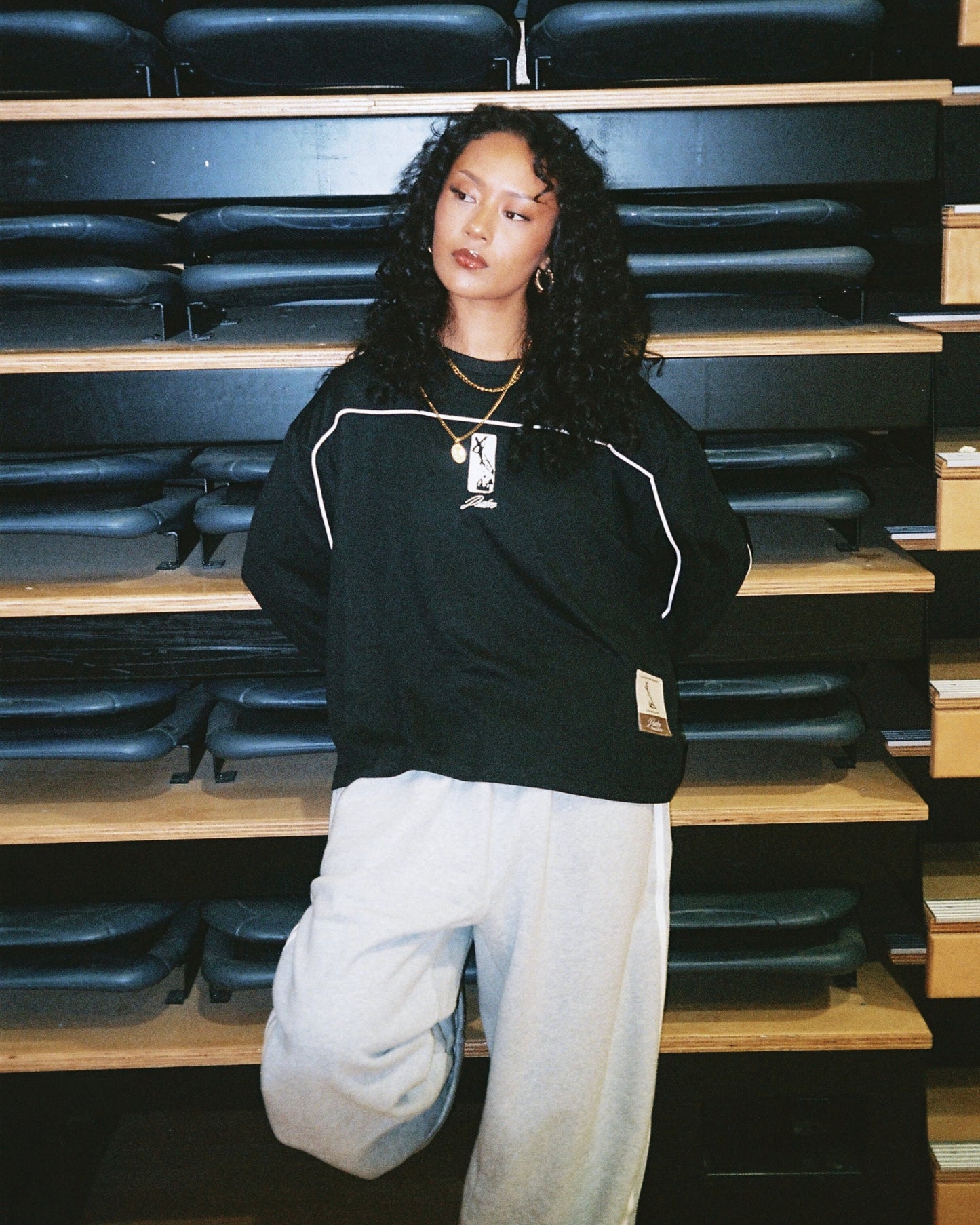 MESH LONGSLEEVES - BLACK