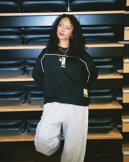 MESH LONGSLEEVES - BLACK