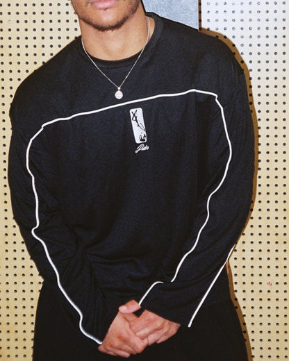 MESH LONGSLEEVES - BLACK